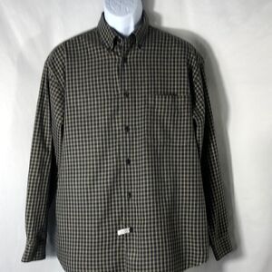 IZod men’s button down collar lightweight flannel shirt large
